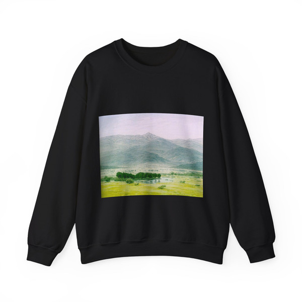 FRIEDRICH, Caspar David - Landscape in the Riesengebirge (Artwork) Crewneck Sweatshirt