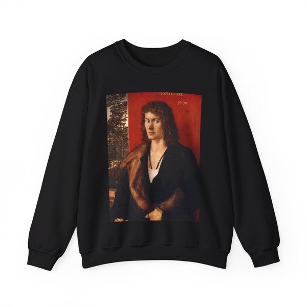 DURER, Albrecht - Portrait of Oswolt Krel2 (Artwork) Crewneck Sweatshirt