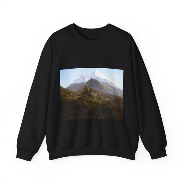 FRIEDRICH, Caspar David - The Watzmann (Artwork) Crewneck Sweatshirt