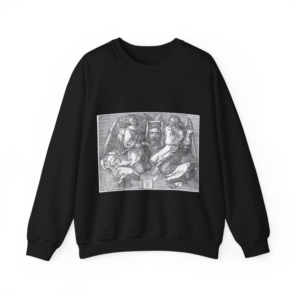 DURER, Albrecht - Sudarium Displayed by Two Angels (Artwork) Crewneck Sweatshirt