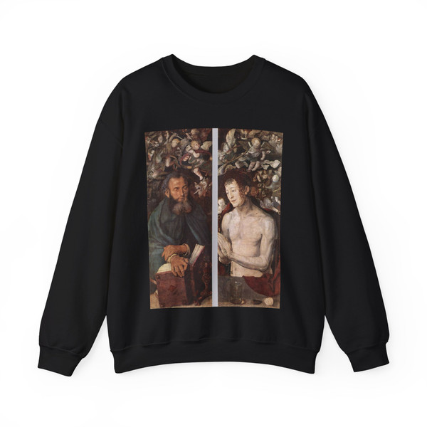 DURER, Albrecht - The Dresden Altarpiece (side wings) (Artwork) Crewneck Sweatshirt