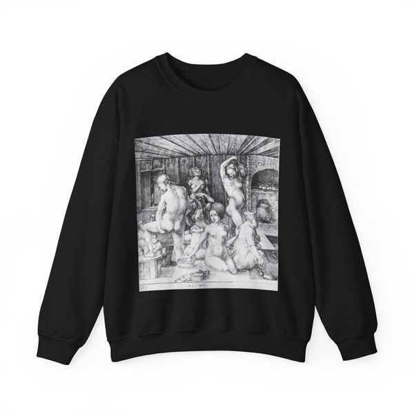 DURER, Albrecht - The Women's Bath (Artwork) Crewneck Sweatshirt