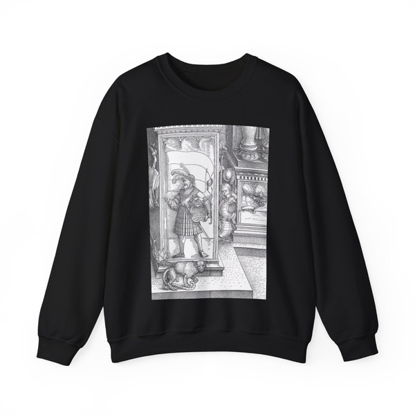 DURER, Albrecht - Triumphal Arch (detail)2 (Artwork) Crewneck Sweatshirt