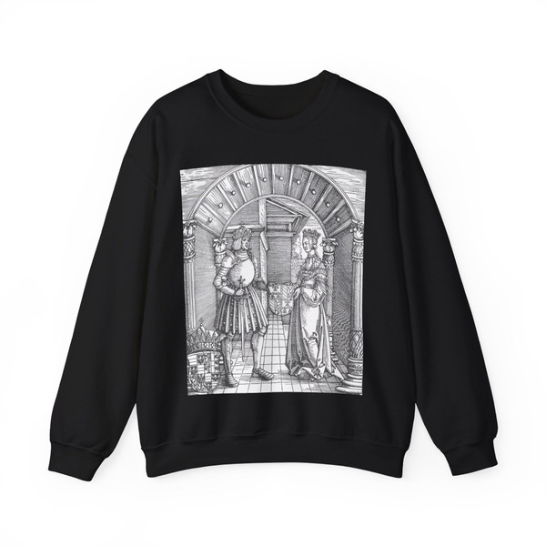 DURER, Albrecht - Triumphal Arch (detail)8 (Artwork) Crewneck Sweatshirt
