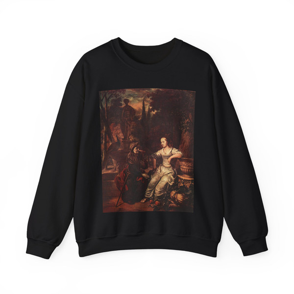 EECKHOUT, Gerbrand van den - Vertumnus and Pomona (Artwork) Crewneck Sweatshirt