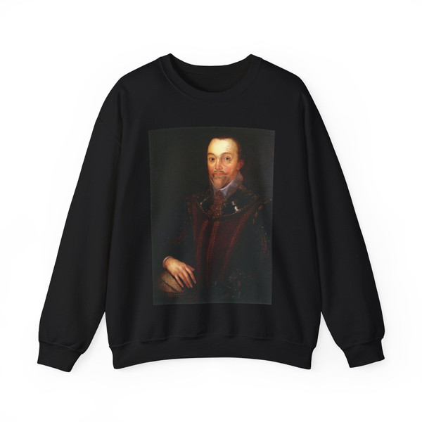 GHEERAERTS, Marcus the Younger - Sir Francis Drake (Artwork) Crewneck Sweatshirt