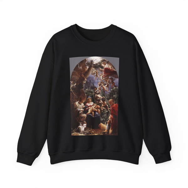 ELSHEIMER, Adam - Rest on Flight into Egypt (Artwork) Crewneck Sweatshirt