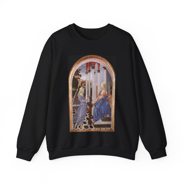 FRANCESCO di Giorgio Martini  -1470s- Annunciation (Artwork) Crewneck Sweatshirt