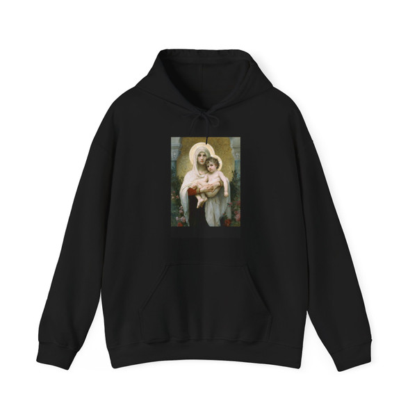 WILLIAM-ADOLPHE Bouguereau - Madonna-Roses (Artwork) Hoodie