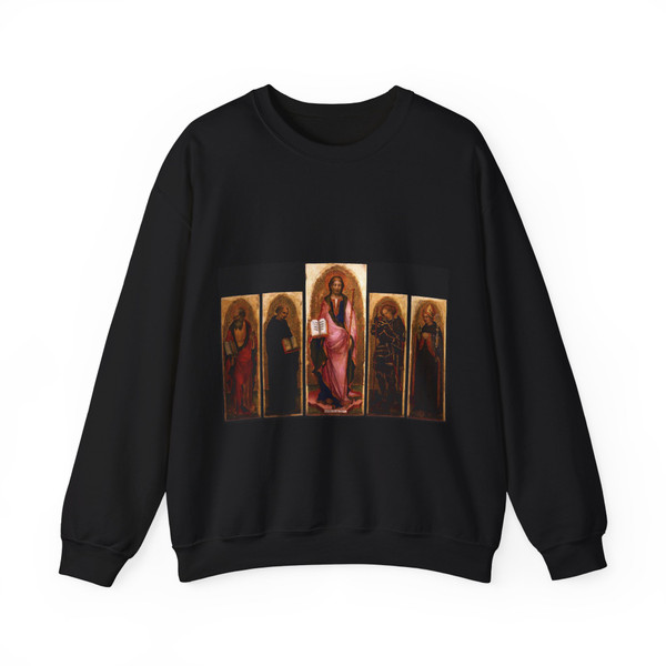GIAMBONO, Michele - Polyptych of St James (Artwork) Crewneck Sweatshirt