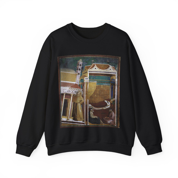 GIOTTO di Bondone - 6. Dream of Innocent III (Artwork) Crewneck Sweatshirt