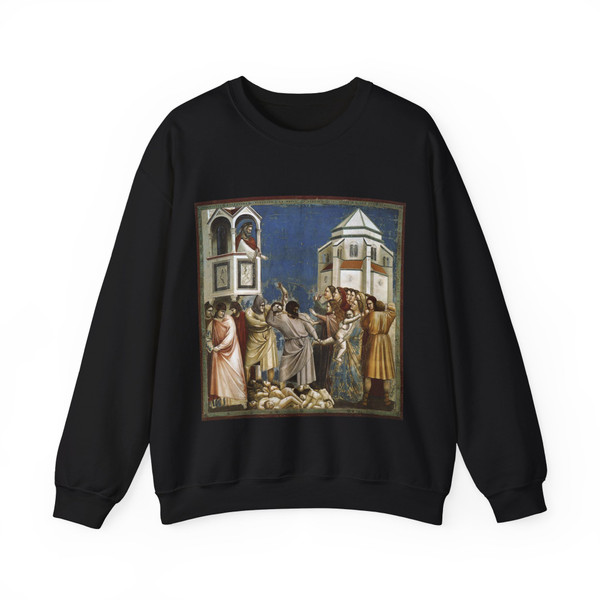 GIOTTO di Bondone - 5. Massacre of the Innocents (Artwork) Crewneck Sweatshirt
