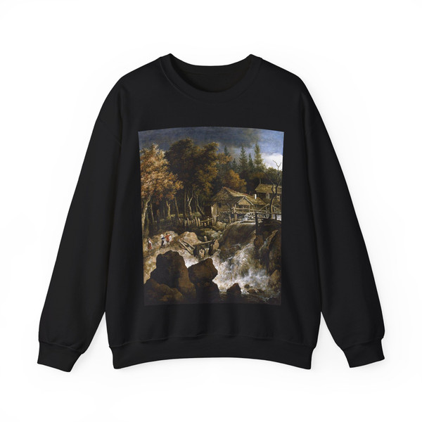 EVERDINGEN, Allaert van - Scandinavian Wooded Landscape2 (Artwork) Crewneck Sweatshirt