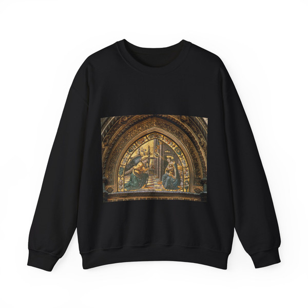 GHIRLANDAIO, Domenico - Annunciation (Artwork) Crewneck Sweatshirt