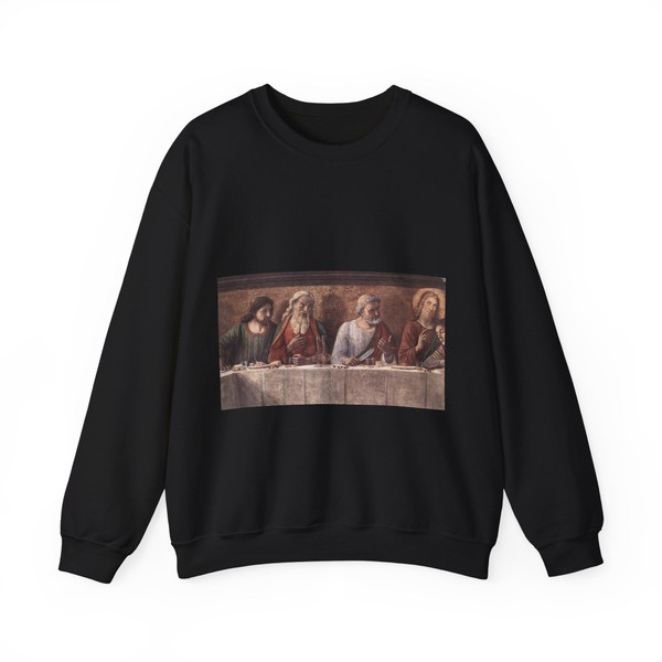 GHIRLANDAIO, Domenico - Last Supper (detail)3 (Artwork) Crewneck Sweatshirt