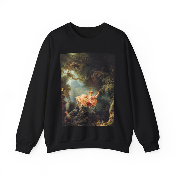 FRAGONARD, Jean-Honore - The Swing (Artwork) Crewneck Sweatshirt