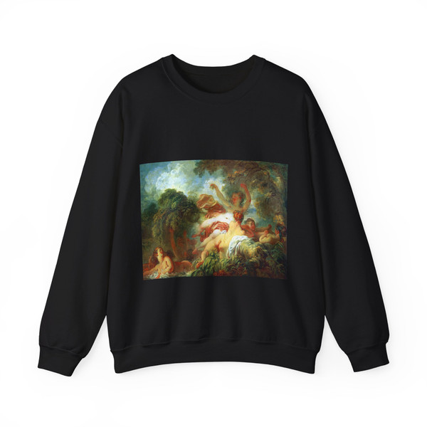 FRAGONARD, Jean-Honore - The Bathers (Artwork) Crewneck Sweatshirt