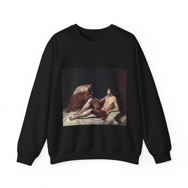 GENTILESCHI, Orazio - Cupid and Psyche (Artwork) Crewneck Sweatshirt