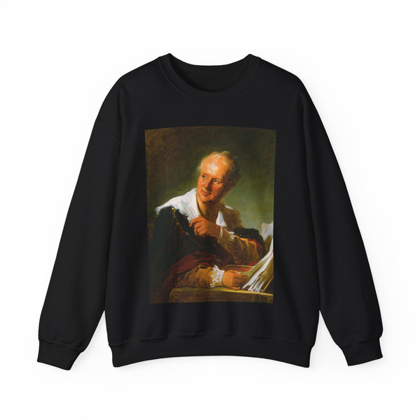 FRAGONARD, Jean-Honore - Portrait of a Man (Artwork) Crewneck Sweatshirt