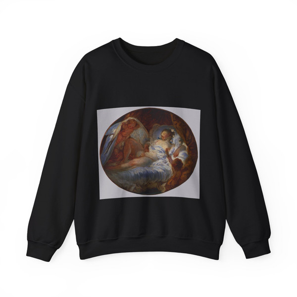 FRAGONARD, Jean-Honore - Match to Powerkeg (Le feu aux poudres) (Artwork) Crewneck Sweatshirt