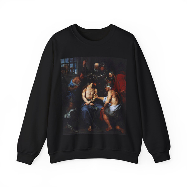DYCK, Sir Anthony Van - Crowning with Thorns (Artwork) Crewneck Sweatshirt