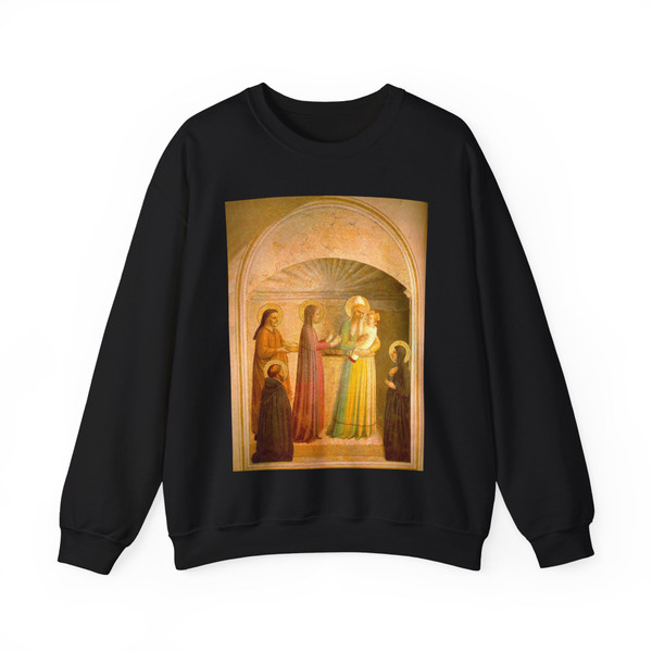 Fra Angelico Presentation in the temple (left), 1440-41, Fre (Artwork) Crewneck Sweatshirt