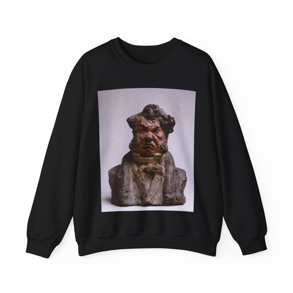 DAUMIER, Honore - Laurent Cunin, Politician (The Angry Man) (Artwork) Crewneck Sweatshirt