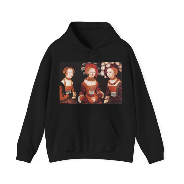 CRANACH, Lucas the Elder - Saxon Princesses Sibylla, Emilia and Sidonia (Artwork) Hoodie