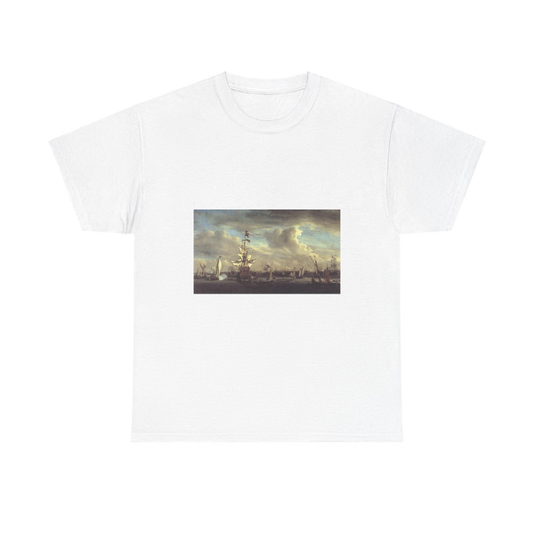 VELDE, Willem van de, the Younger - The Gouden Leeuw before Amsterdam (Artwork) T-Shirt