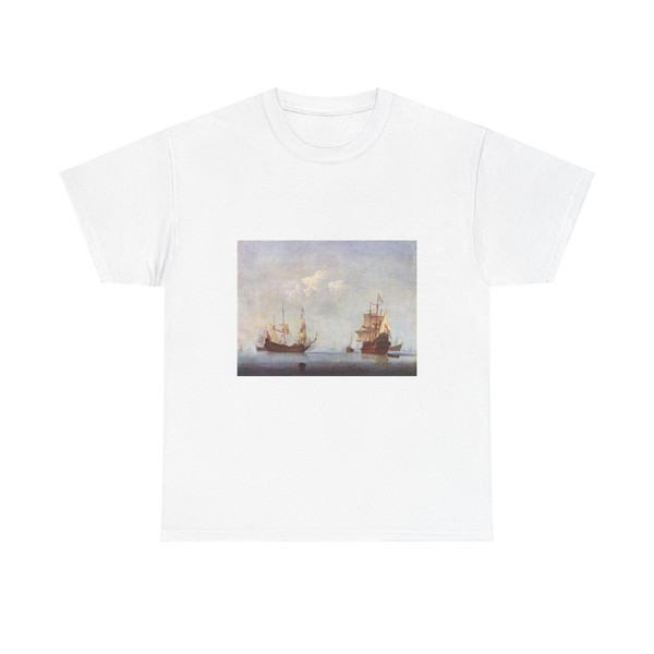 VELDE, Willem van de, the Younger - Marine Landscape (Artwork) T-Shirt