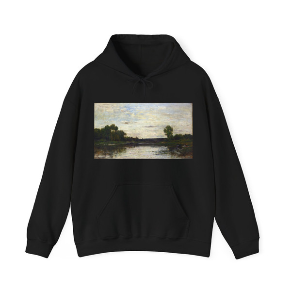 DAUBIGNY, Charles-Francois View on the Oise (Artwork) Hoodie