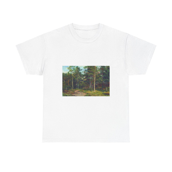 SHISKIN, Ivan Ivanovich - Autumn landscape. Path in the woods in 1894 (Artwork) T-Shirt