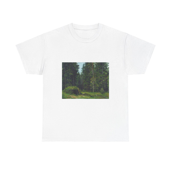 SHISKIN, Ivan Ivanovich - Forest lodge. 1892 (Artwork) T-Shirt