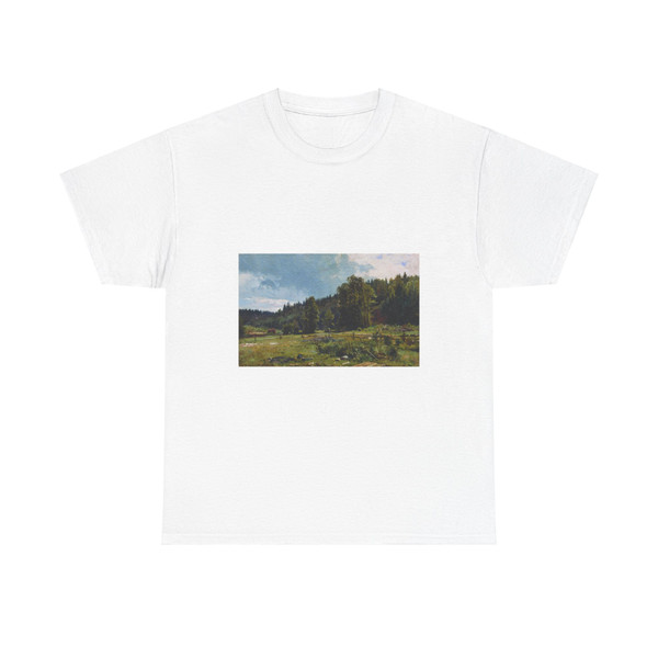 SHISKIN, Ivan Ivanovich - meadow at the edge of the forest. Siverskaya. 1887 (Artwork) T-Shirt