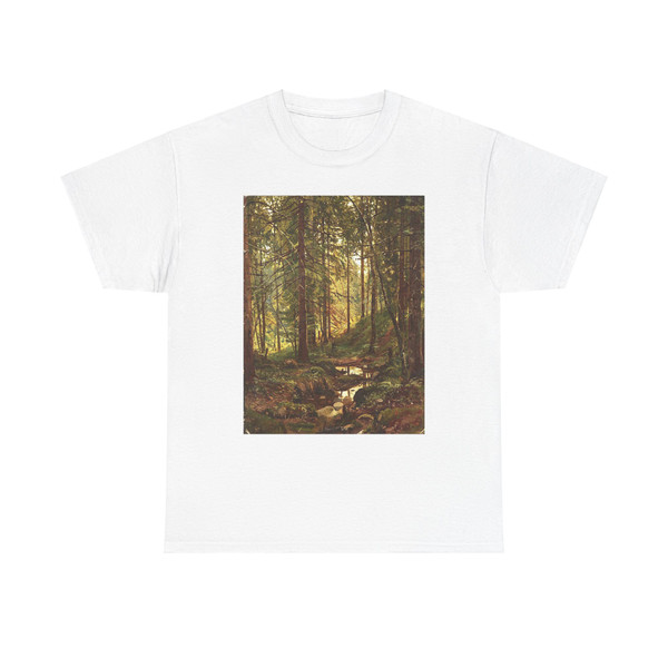 SHISKIN, Ivan Ivanovich - Stream in the woods. Siverskaya. Etude (Artwork) T-Shirt
