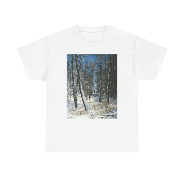 SHISKIN, Ivan Ivanovich - Winter in the forest, frost 1877 (Artwork) T-Shirt