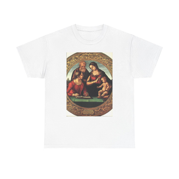 SIGNORELLI, Luca - Madonna and Child with St Joseph and Another Saint (Artwork) T-Shirt