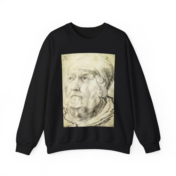 GRUNEWALD, Matthias -1520-1528- Head of an Old Man (Artwork) Crewneck Sweatshirt