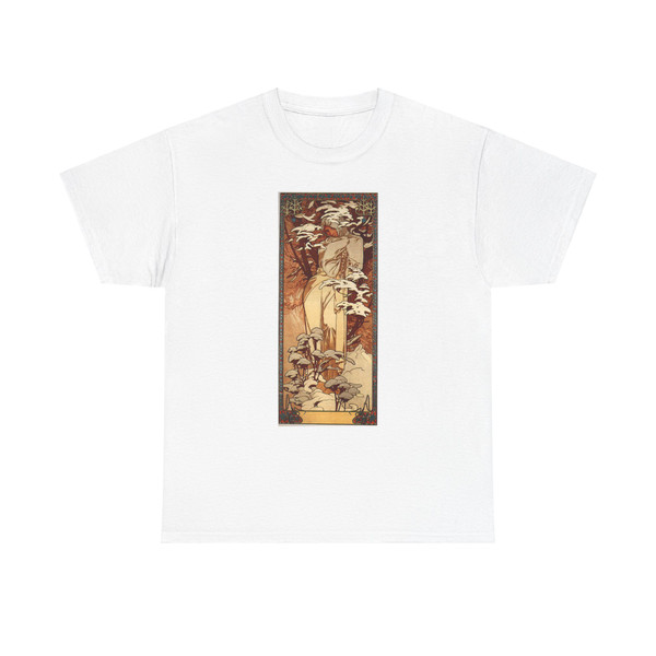 MUCHA, Alphonse Maria - Winter 1897 (Artwork) T-Shirt