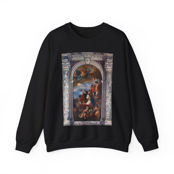 RICCI, Sebastiano - Altar of St Gregory the Great (Artwork) Crewneck Sweatshirt