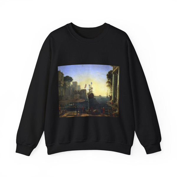 CLAUDE LORRAIN - Ulysses Returns Chryseis to her Father (Artwork) Crewneck Sweatshirt