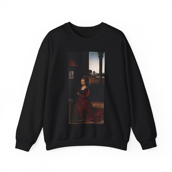 CHRISTUS, Petrus -religious- Wife of a Donator (Artwork) Crewneck Sweatshirt