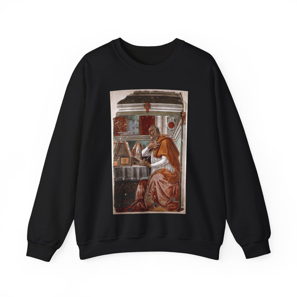 BOTTICELLI, Sandro - St Augustine (Artwork) Crewneck Sweatshirt