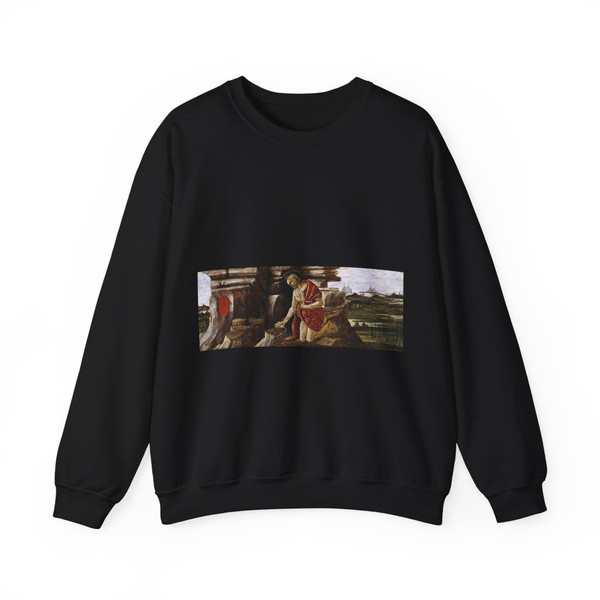 BOTTICELLI, Sandro - St Jerome in Penitence (Artwork) Crewneck Sweatshirt