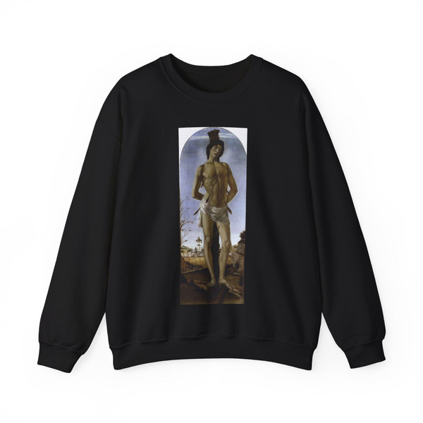 BOTTICELLI, Sandro - St Sebastian (Artwork) Crewneck Sweatshirt