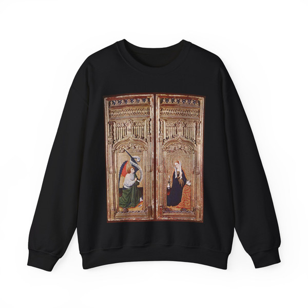 BURGOS, Juan de - BURGOS, Juan de - Annunciation (Artwork) Crewneck Sweatshirt