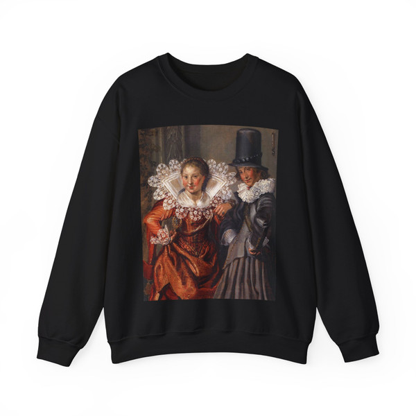 BUYTEWECH, Willem Pietersz - Dignified Couples Courting (detail)2 (Artwork) Crewneck Sweatshirt
