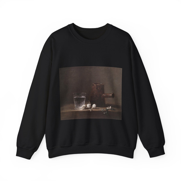 CHARDIN, Jean-Baptiste-Simeon - Water Glass and Jug (Artwork) Crewneck Sweatshirt