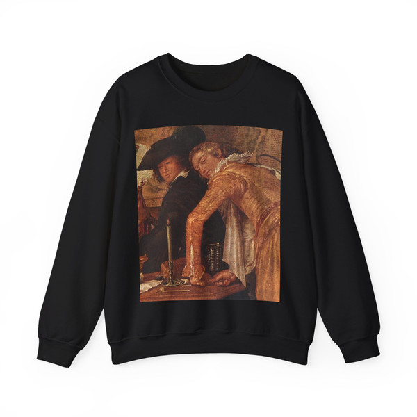 BUYTEWECH, Willem Pietersz - Merry Company (detail) (Artwork) Crewneck Sweatshirt