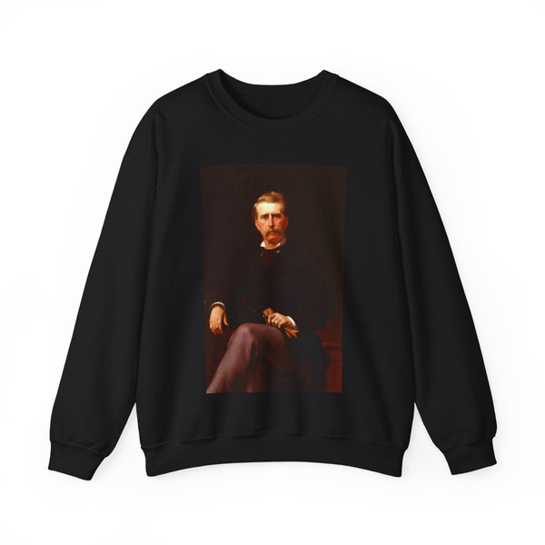CABANEL, Alexandre - Portrait of John William Mackay (Artwork) Crewneck Sweatshirt